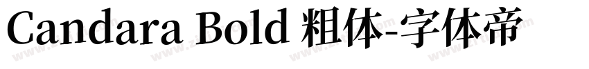 Candara Bold 粗体字体转换